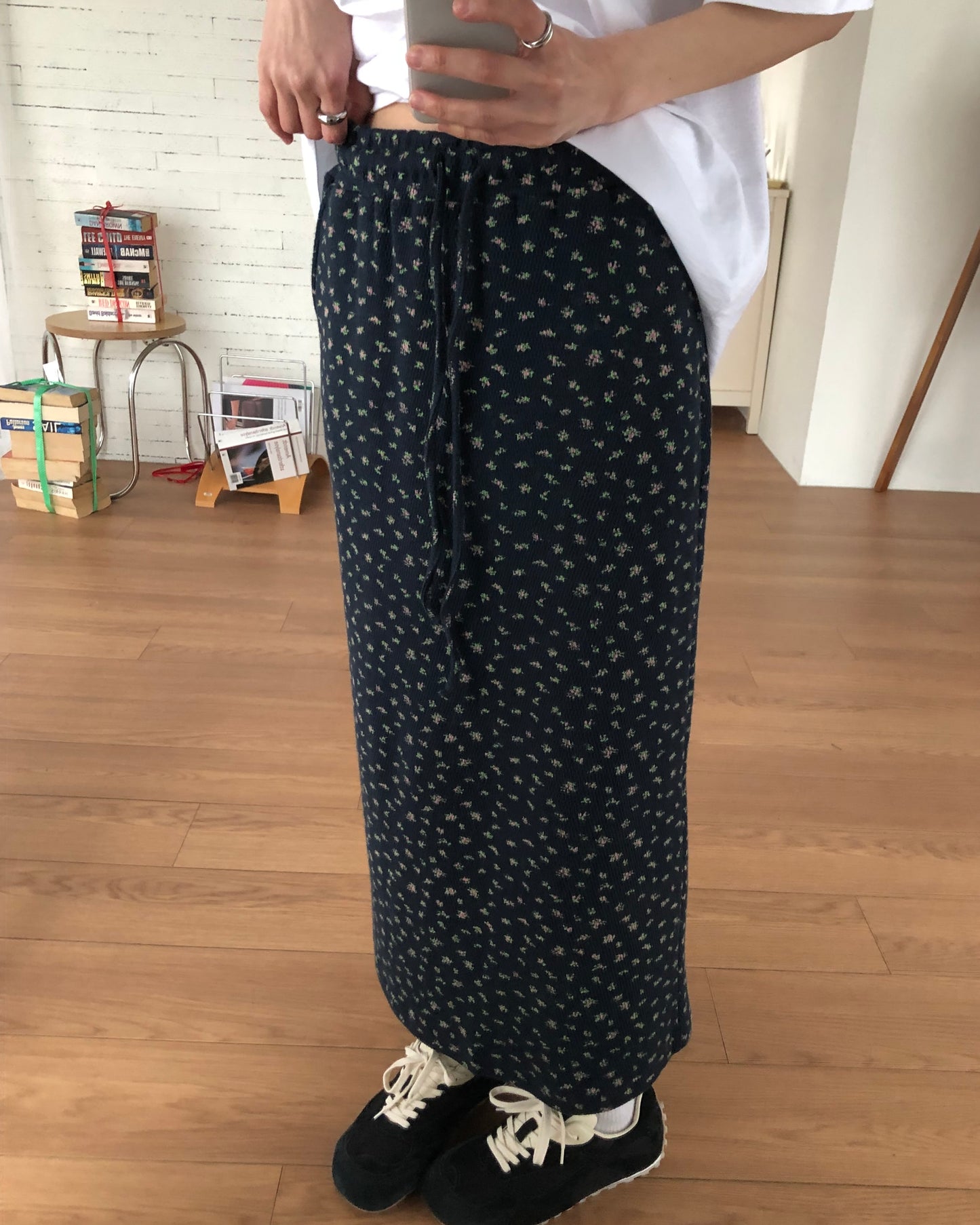 Ditsy Floral Knit Skirt