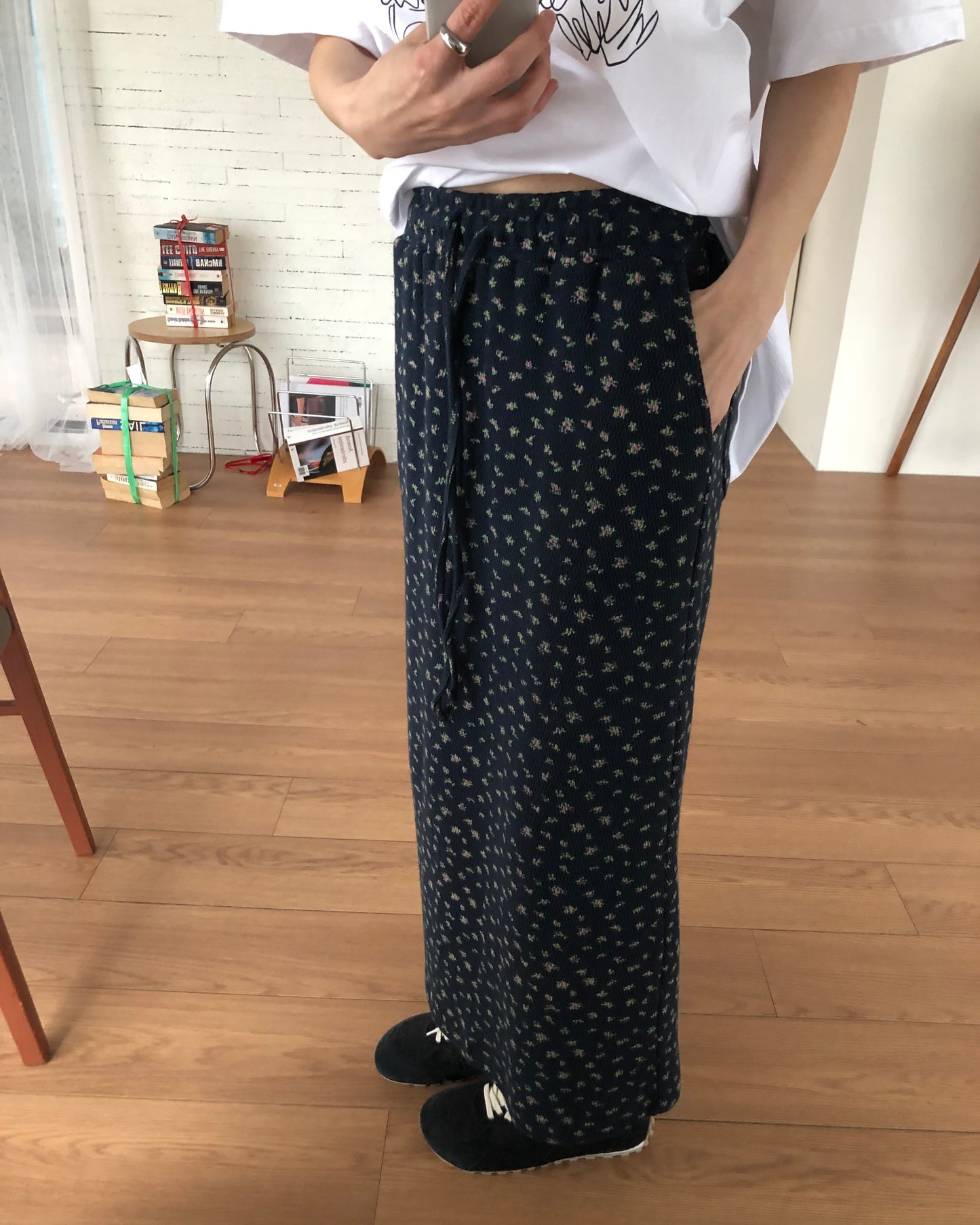 Ditsy Floral Knit Skirt