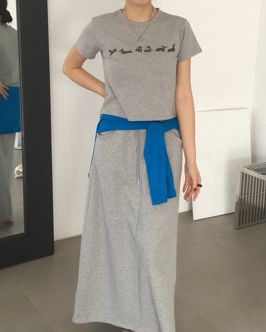 Dachshund Parade Crop Tee