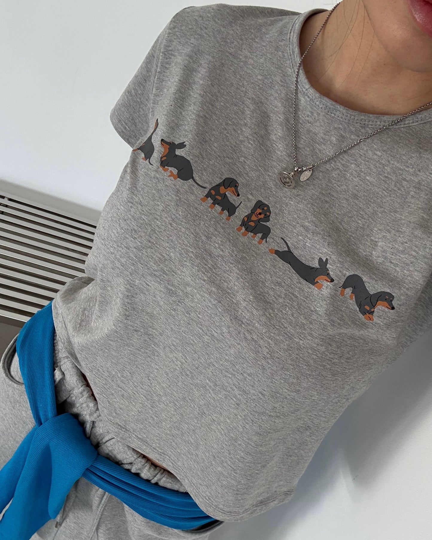 Dachshund Parade Crop Tee