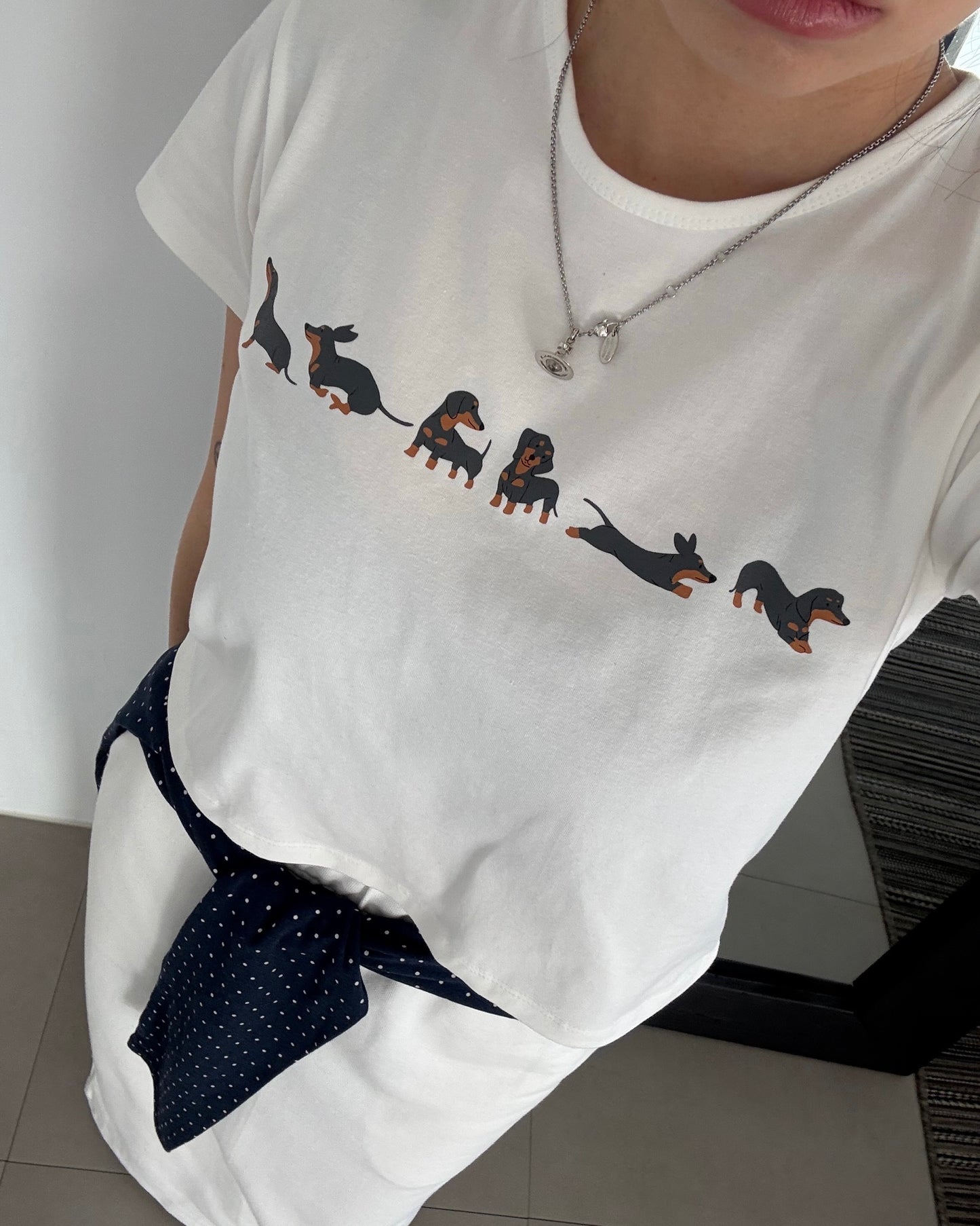 Dachshund Parade Crop Tee