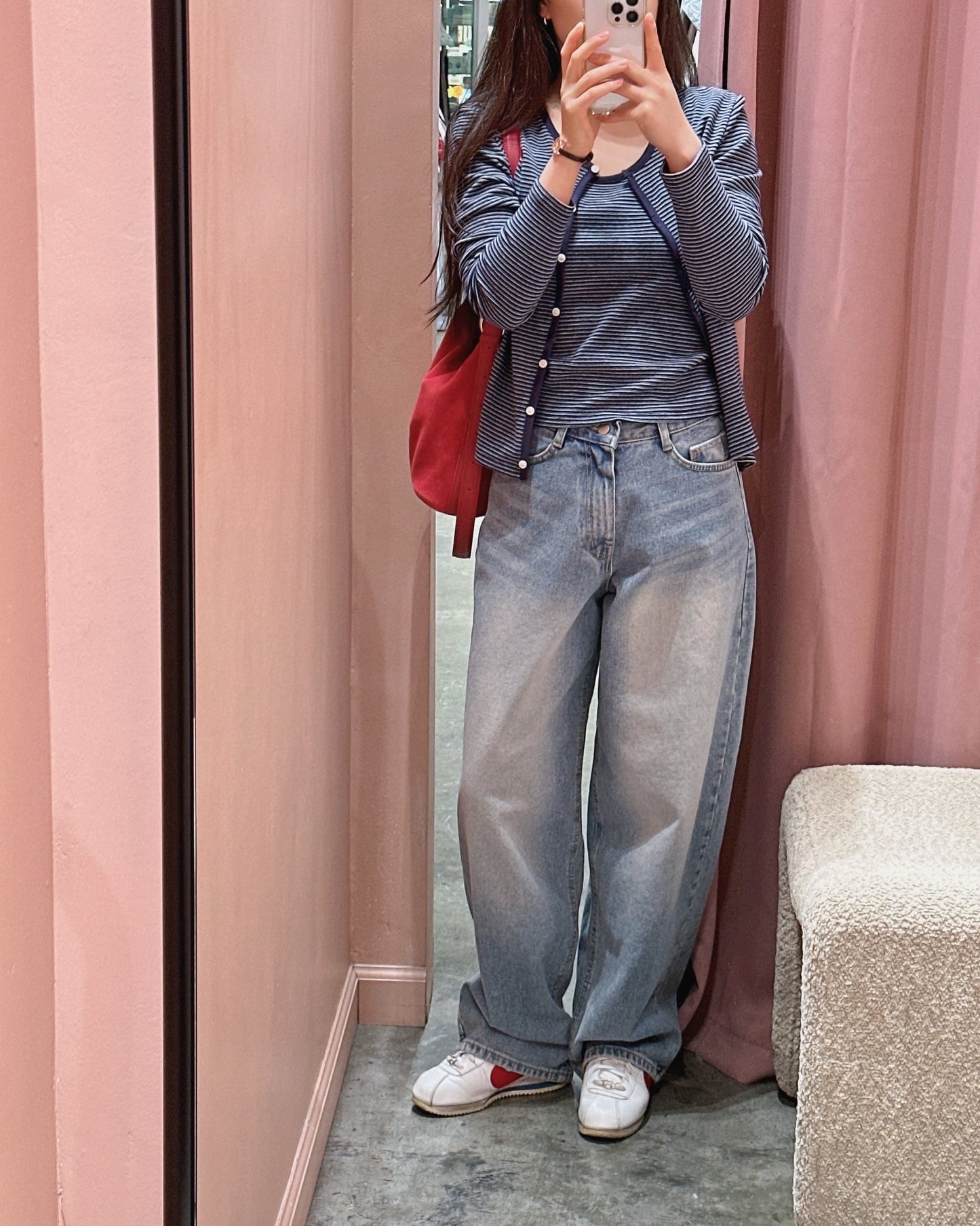 (PRE-ORDER) Striped Cardigan and Cami Set