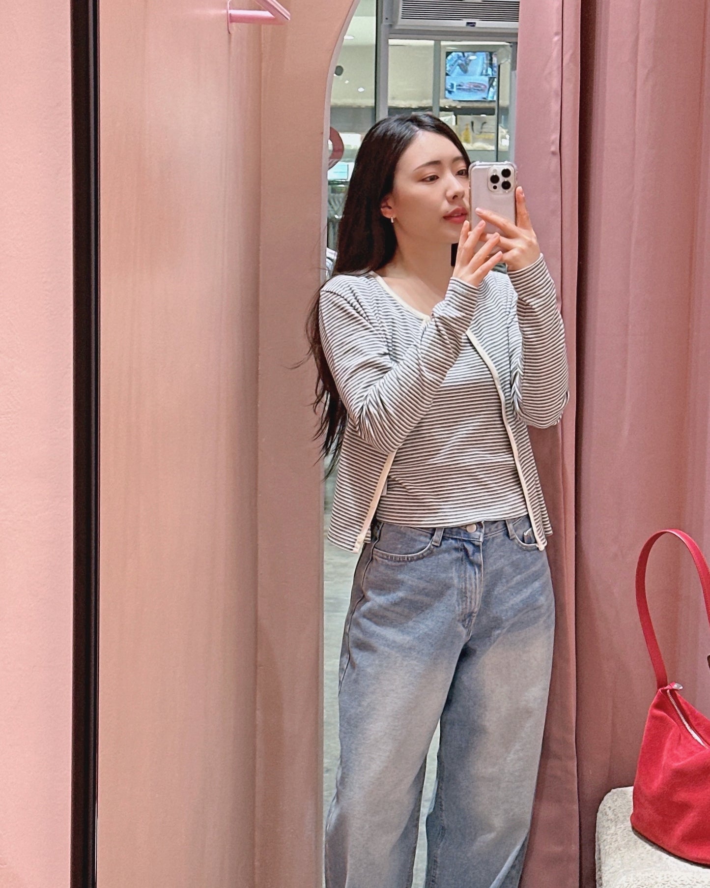 (PRE-ORDER) Striped Cardigan and Cami Set