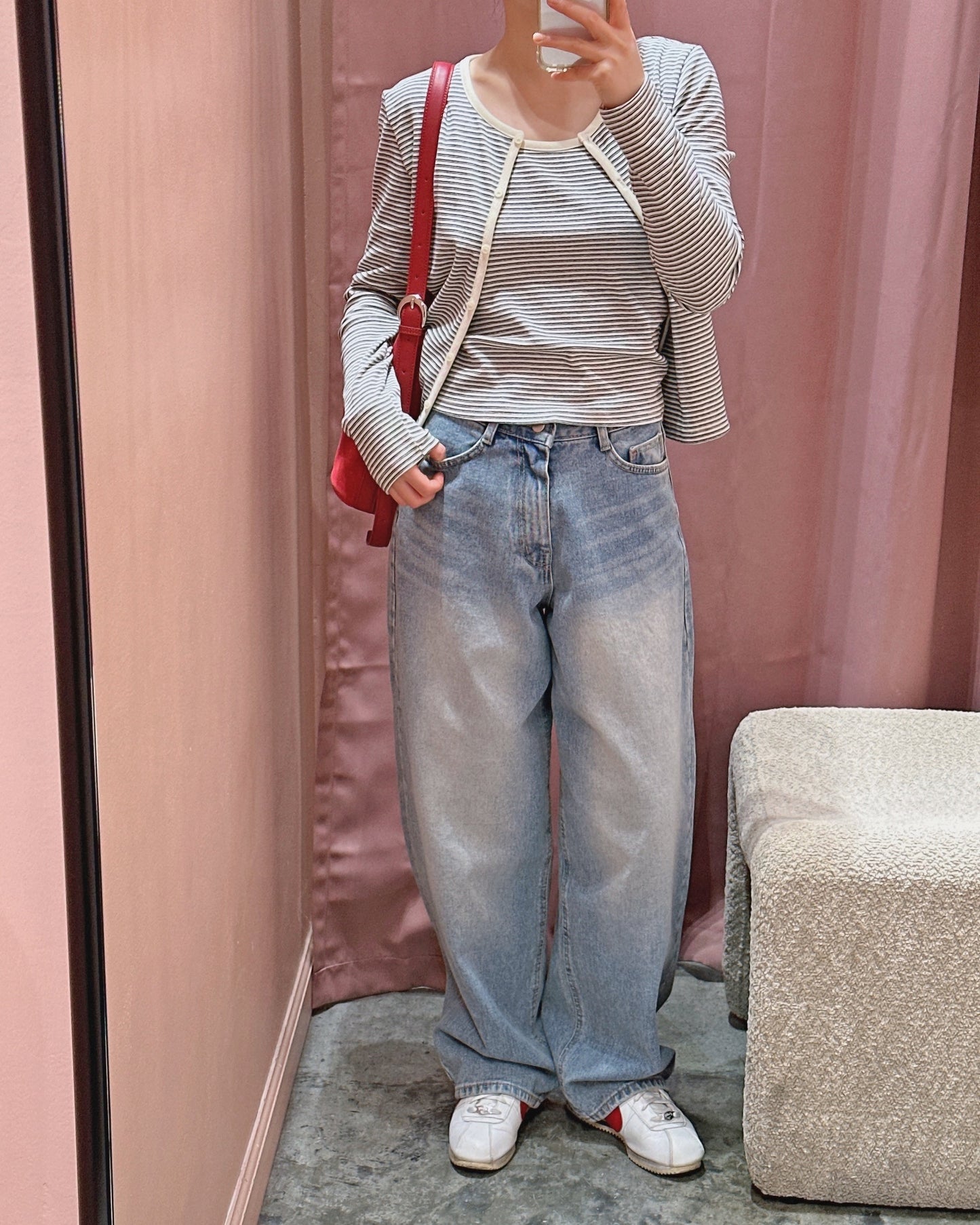 (PRE-ORDER) Striped Cardigan and Cami Set