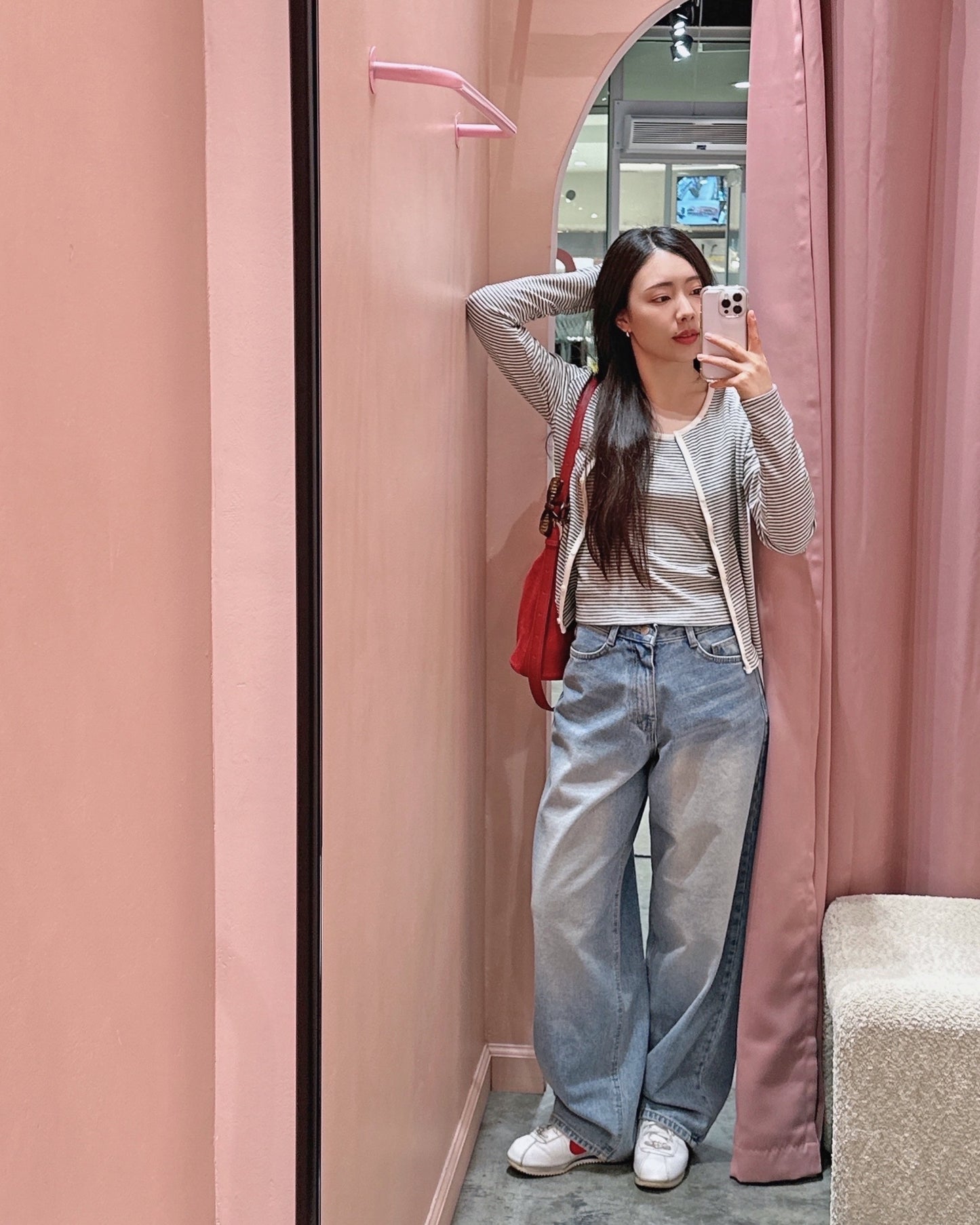 (PRE-ORDER) Striped Cardigan and Cami Set