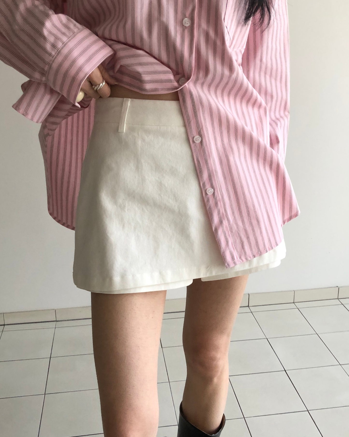 Cotton Mini Skort