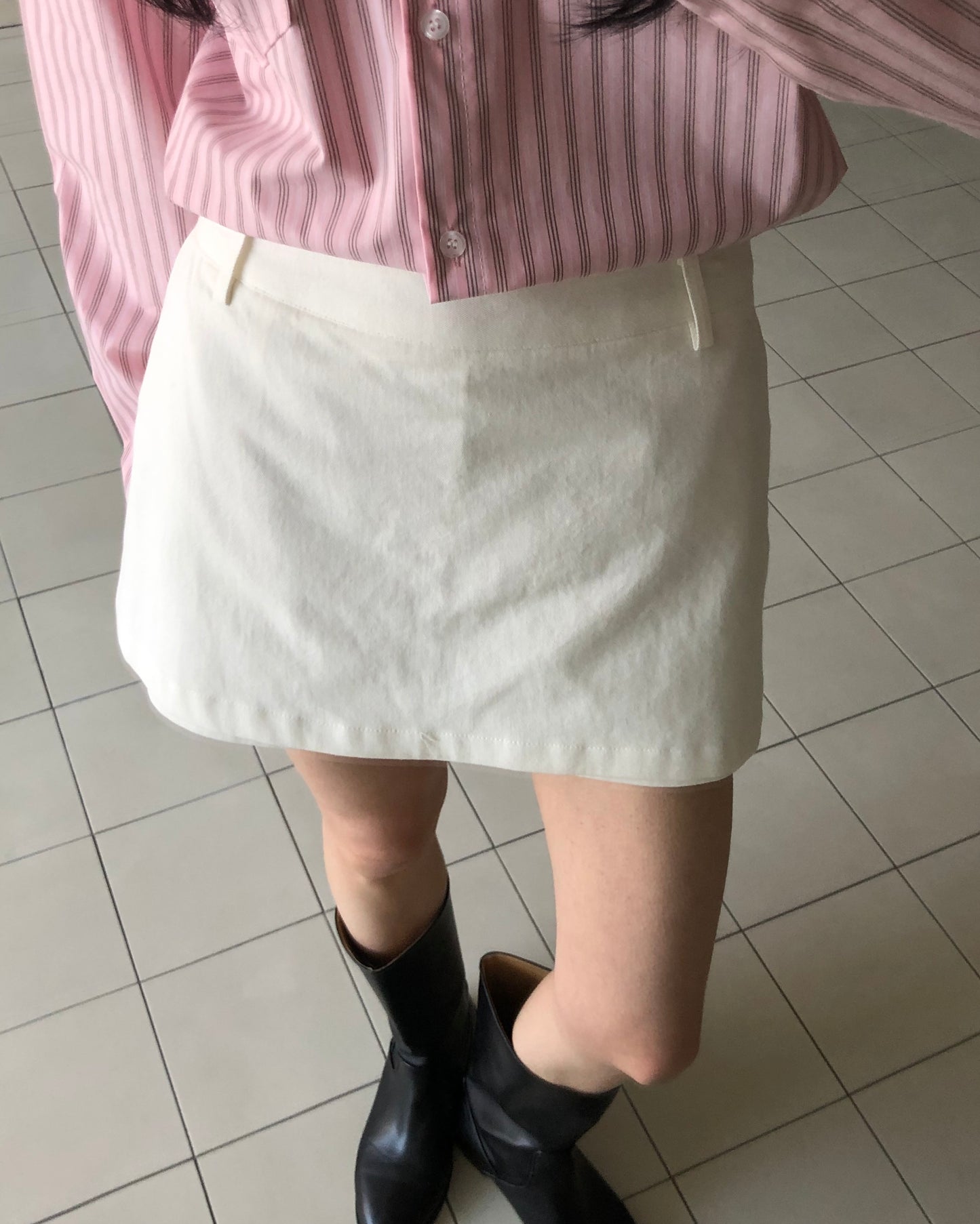Cotton Mini Skort