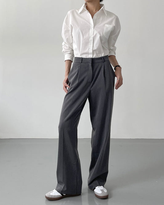 Minimal Pleated Trousers