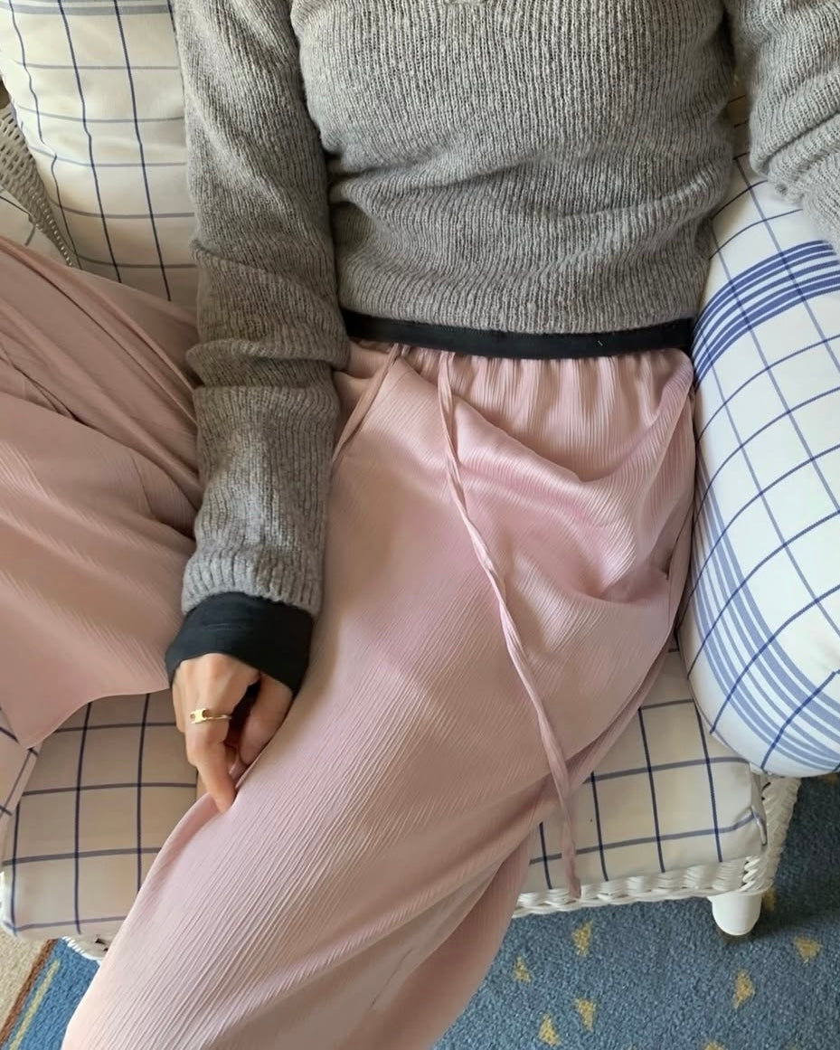 Silky Crinkle Lounge Pants