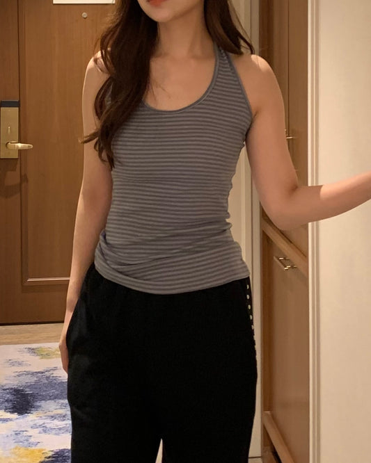 Striped Halter Top