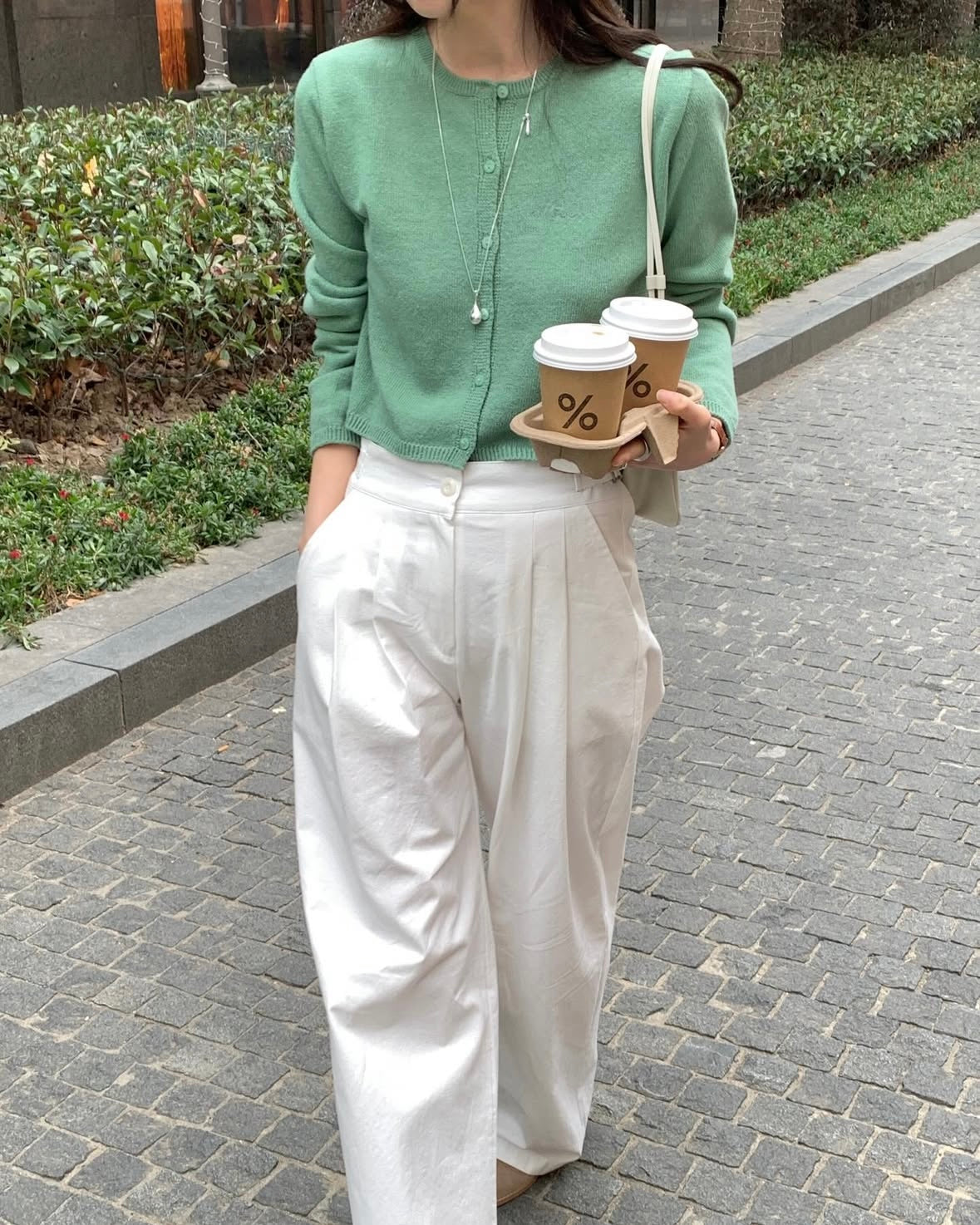 Embroidered Allover Knit Cardigan