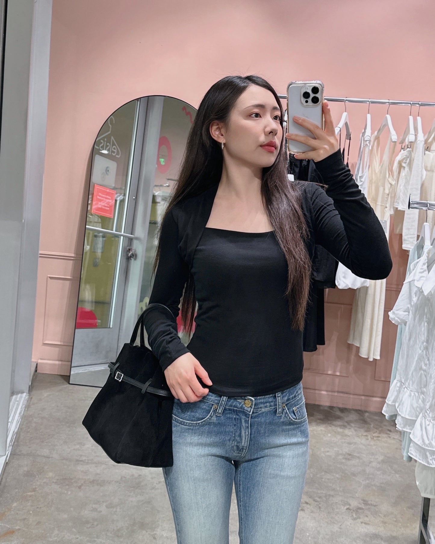 Halter Neck Long Sleeve Top