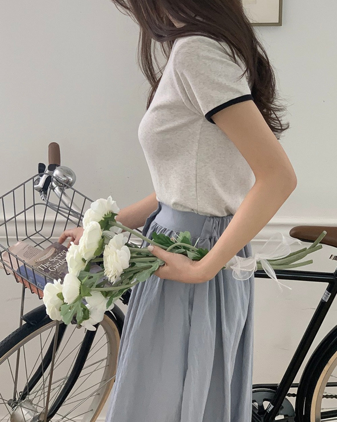 Contrast Trim Ringer Tee