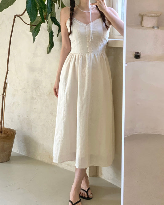 Lace Pintuck Cami Sundress