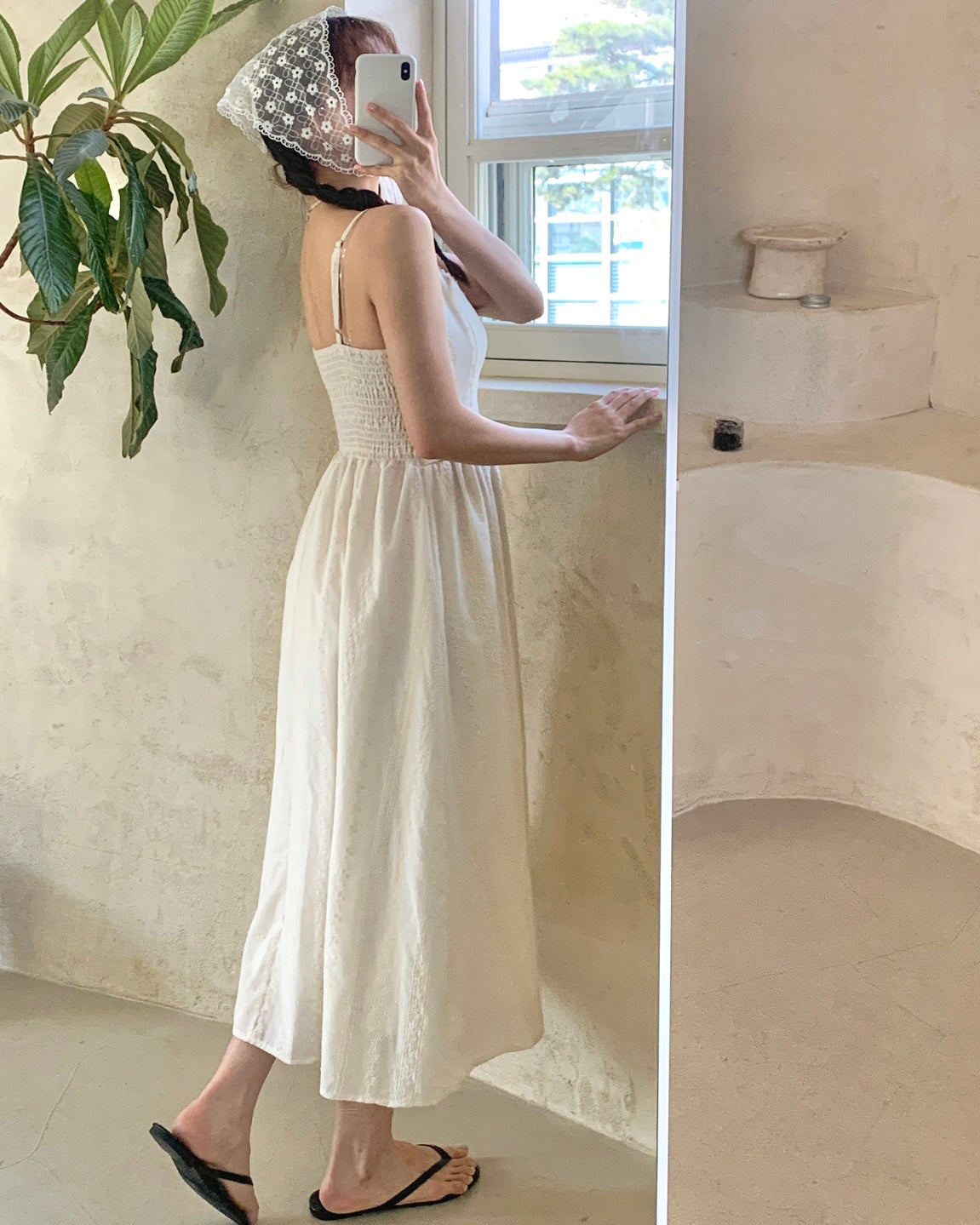 Lace Pintuck Cami Sundress