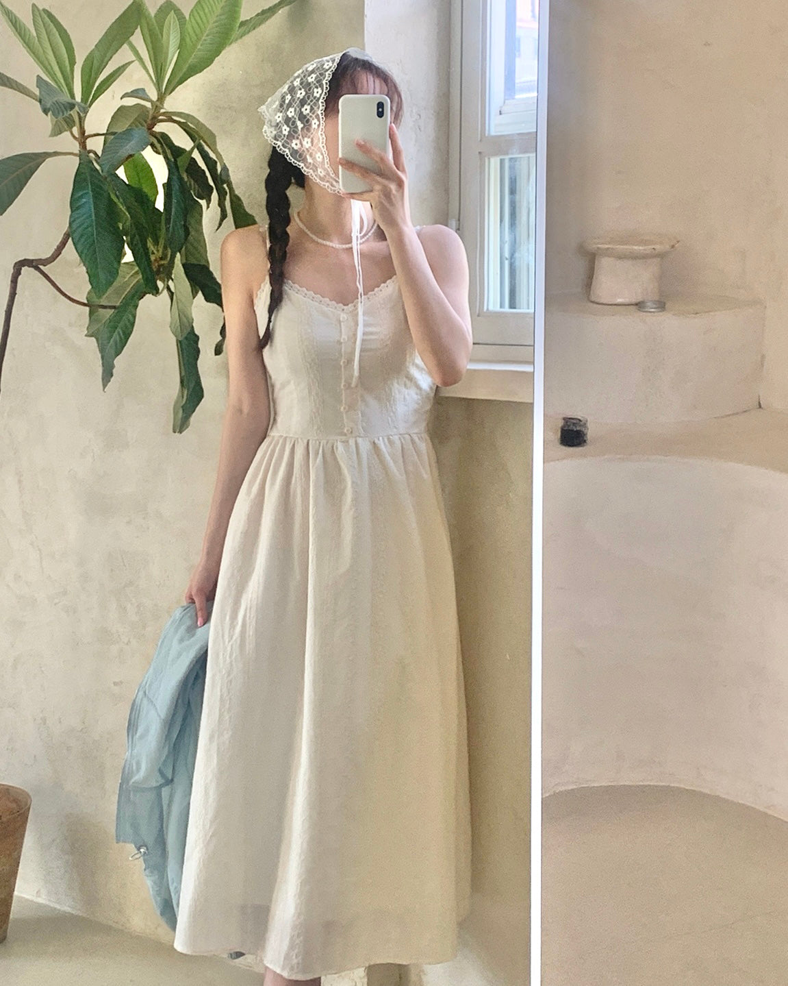 Lace Pintuck Cami Sundress