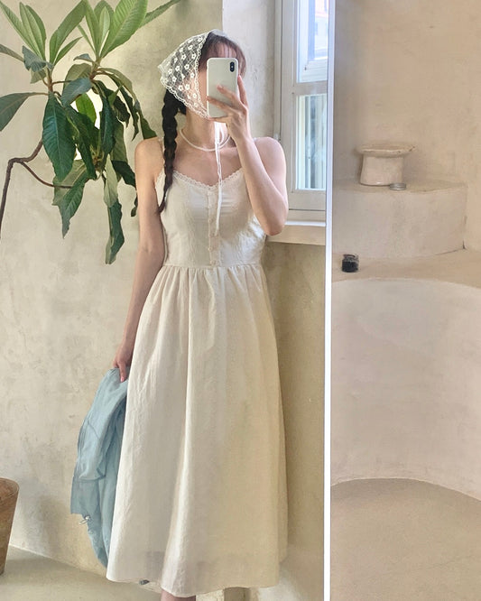 Lace Pintuck Cami Sundress