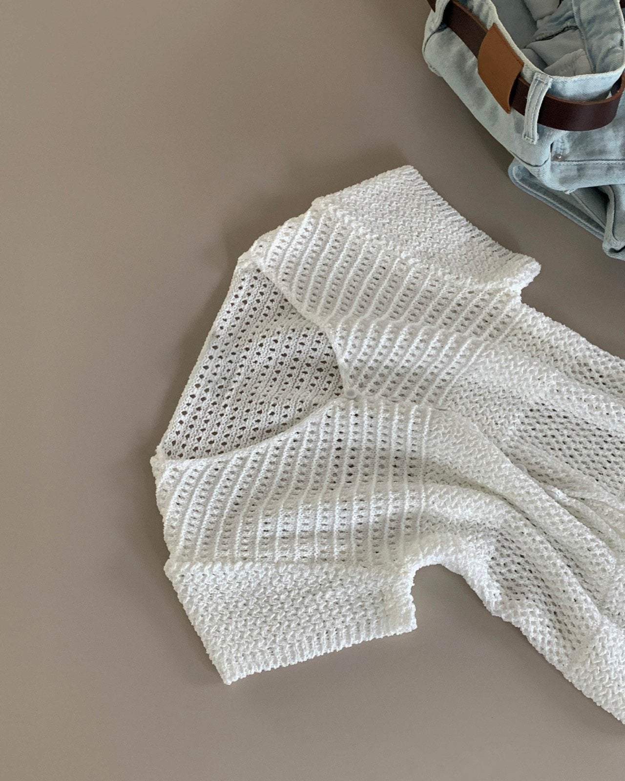 Crochet Cropped Cardigan