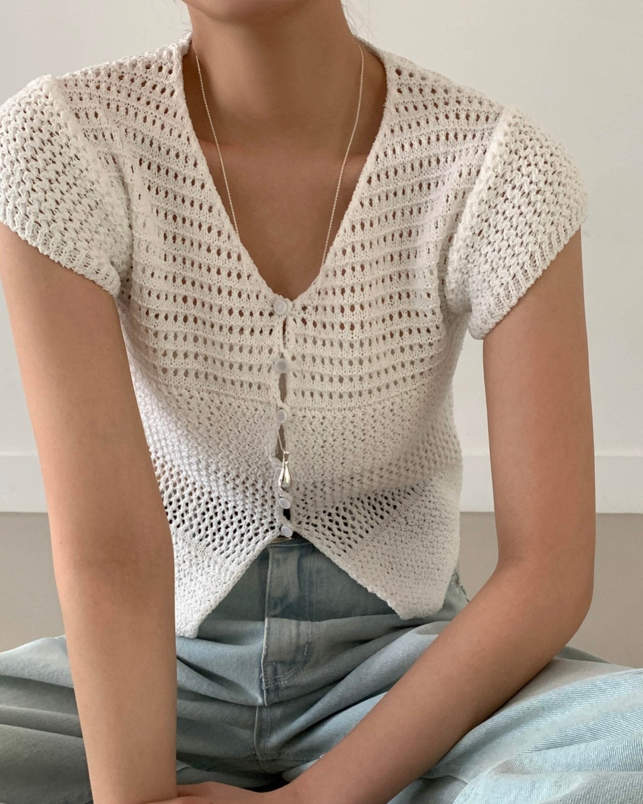 Crochet Cropped Cardigan
