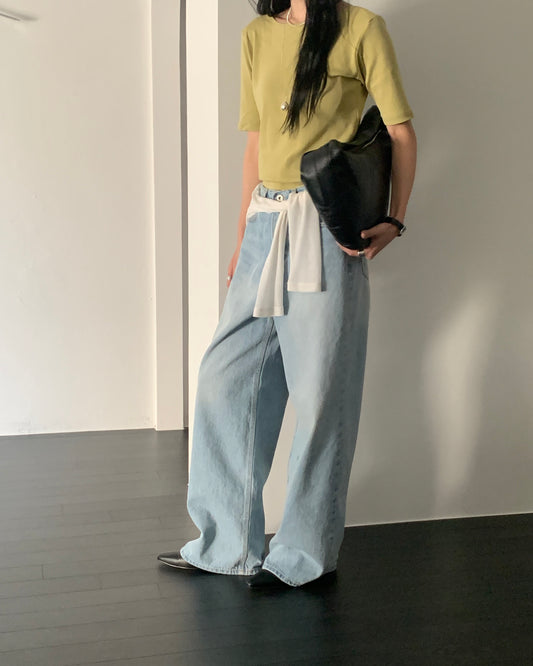 Light Wash Wide Leg Jeans