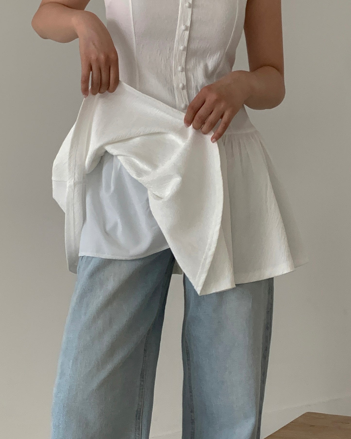 Jacquard Peplum Mini Dress