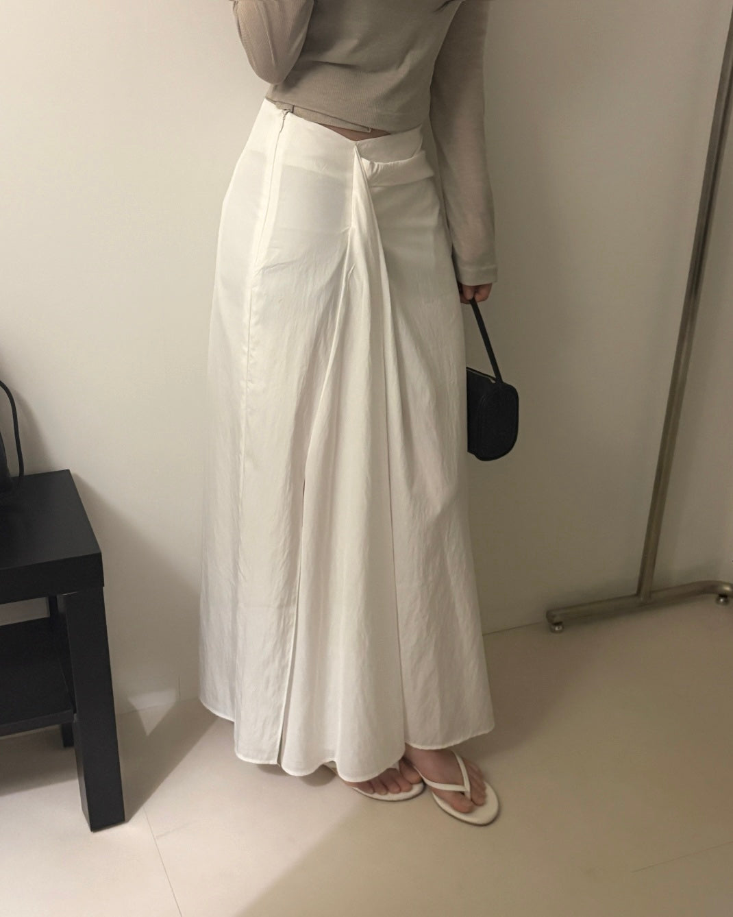 Draped Maxi Skirt