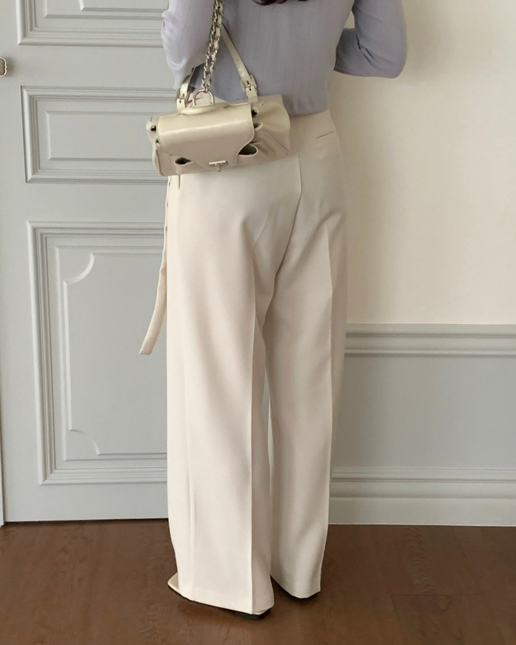 Side Tie Wide Leg Pants