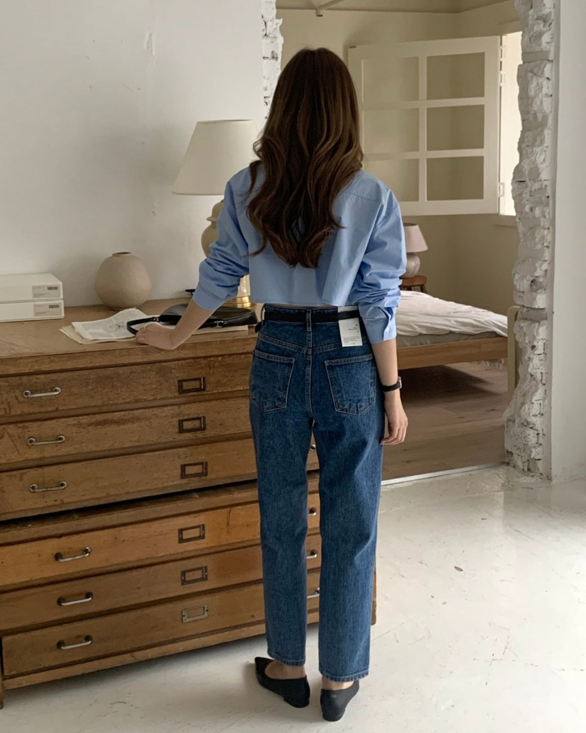 Relaxed Straight Leg Jeans