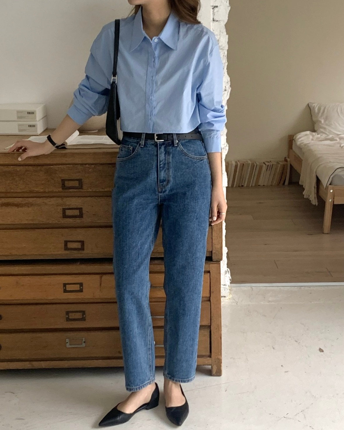 Relaxed Straight Leg Jeans