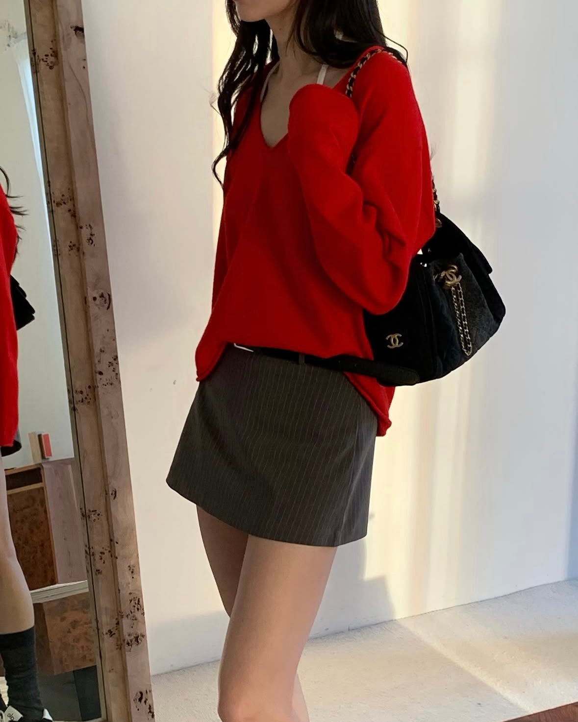Pinstripe Mini Skort