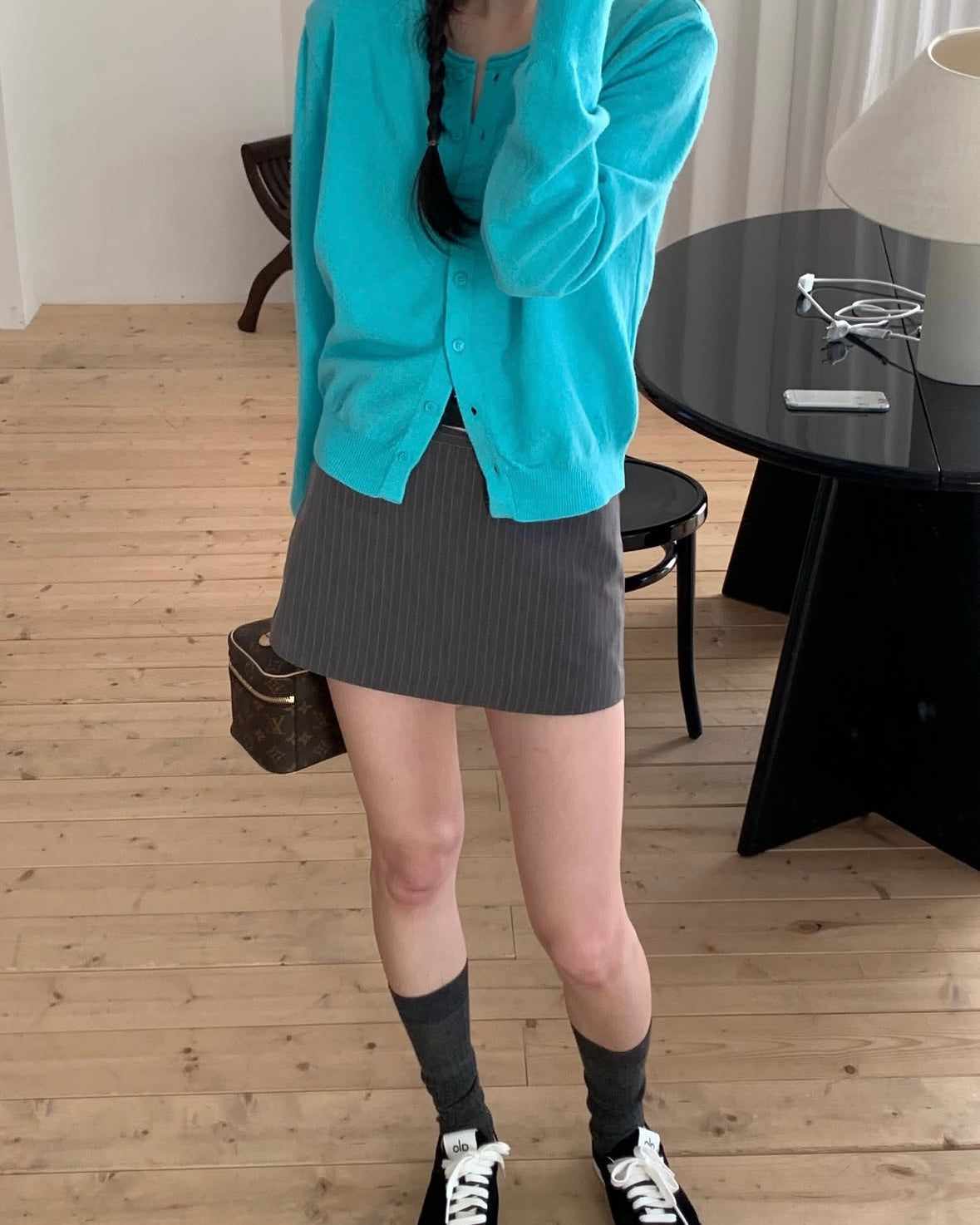 Pinstripe Mini Skort