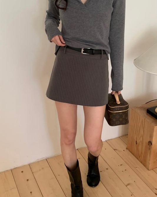 Pinstripe Mini Skort