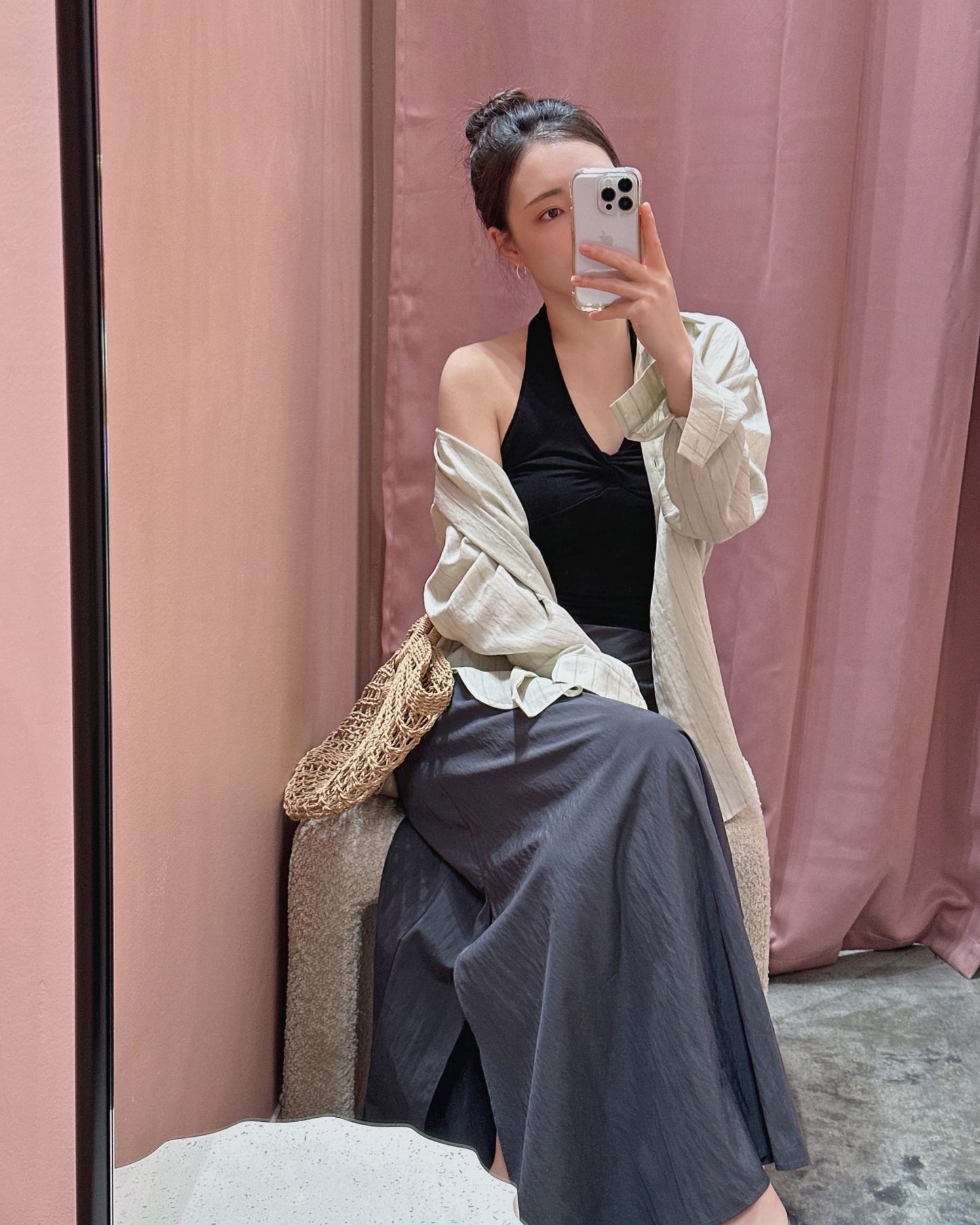 Relaxed Linen Stripe Shirt