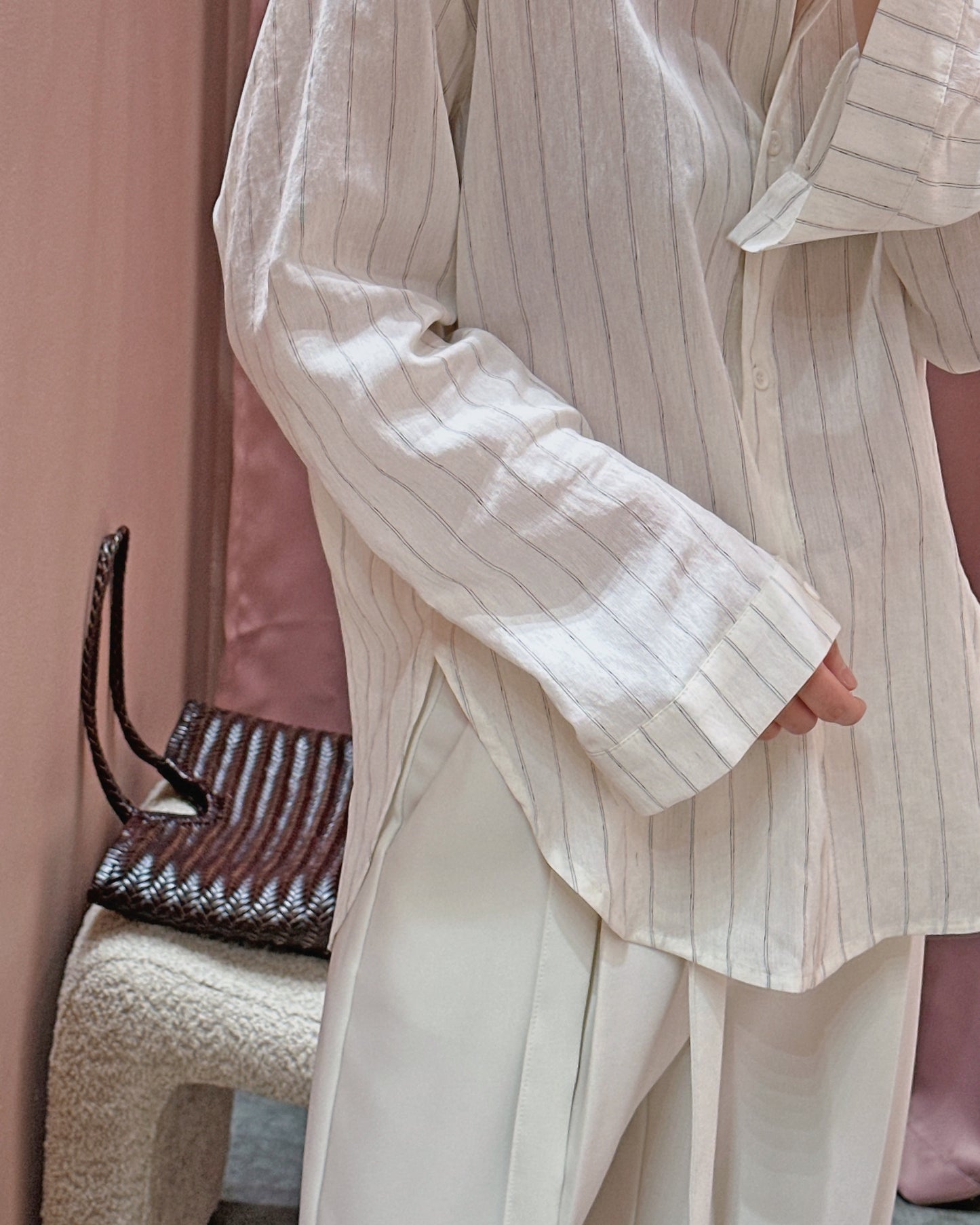 Relaxed Linen Stripe Shirt