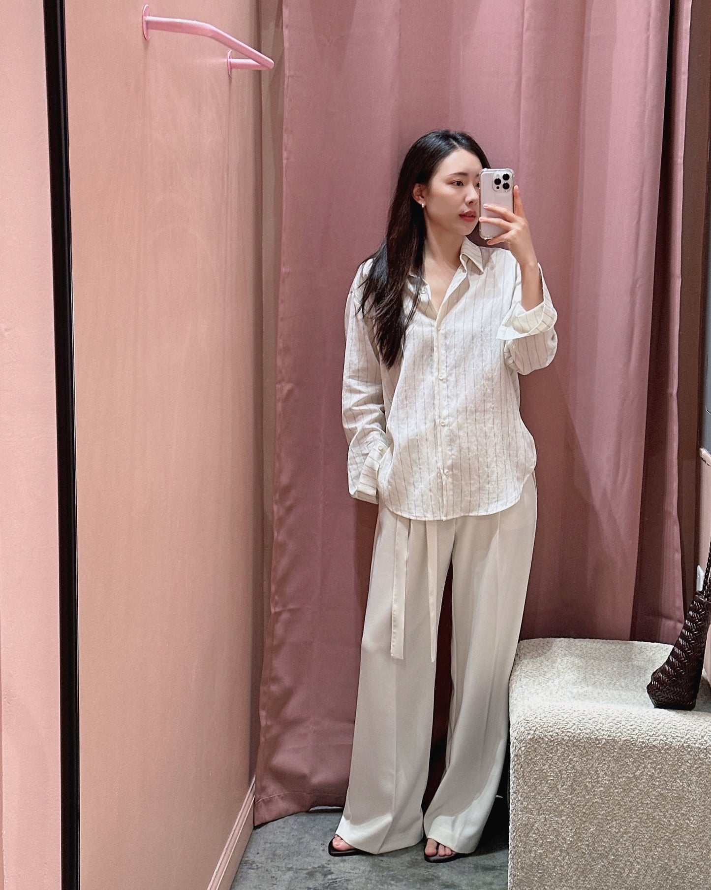 Relaxed Linen Stripe Shirt