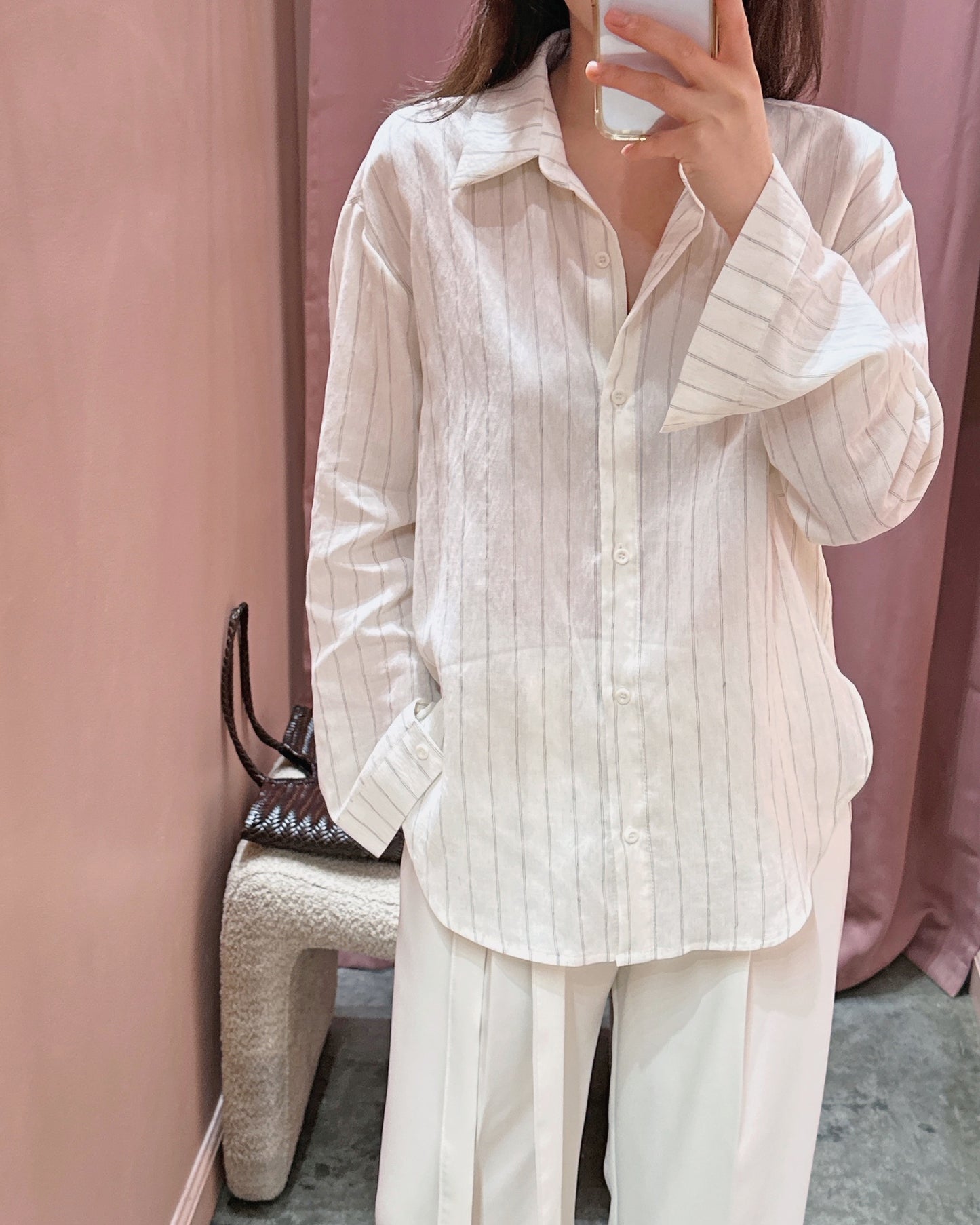 Relaxed Linen Stripe Shirt