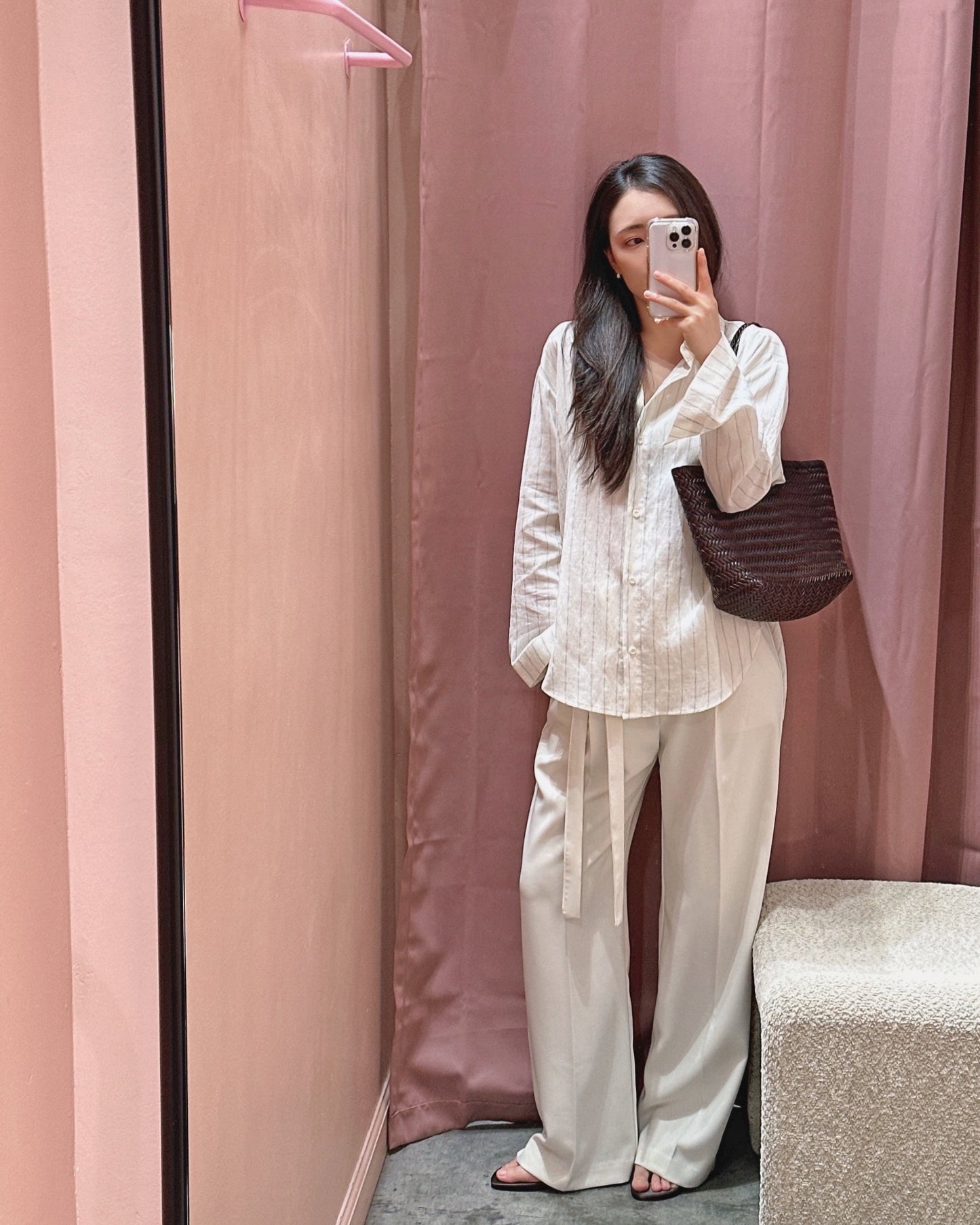 Relaxed Linen Stripe Shirt