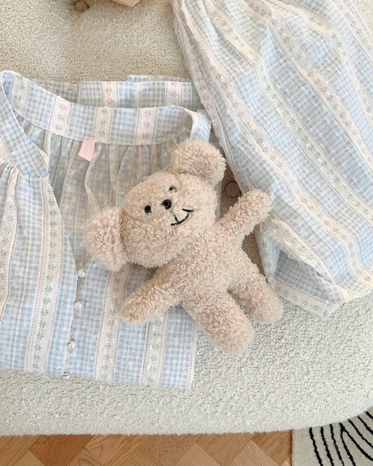 Pastel Gingham Pajama Set