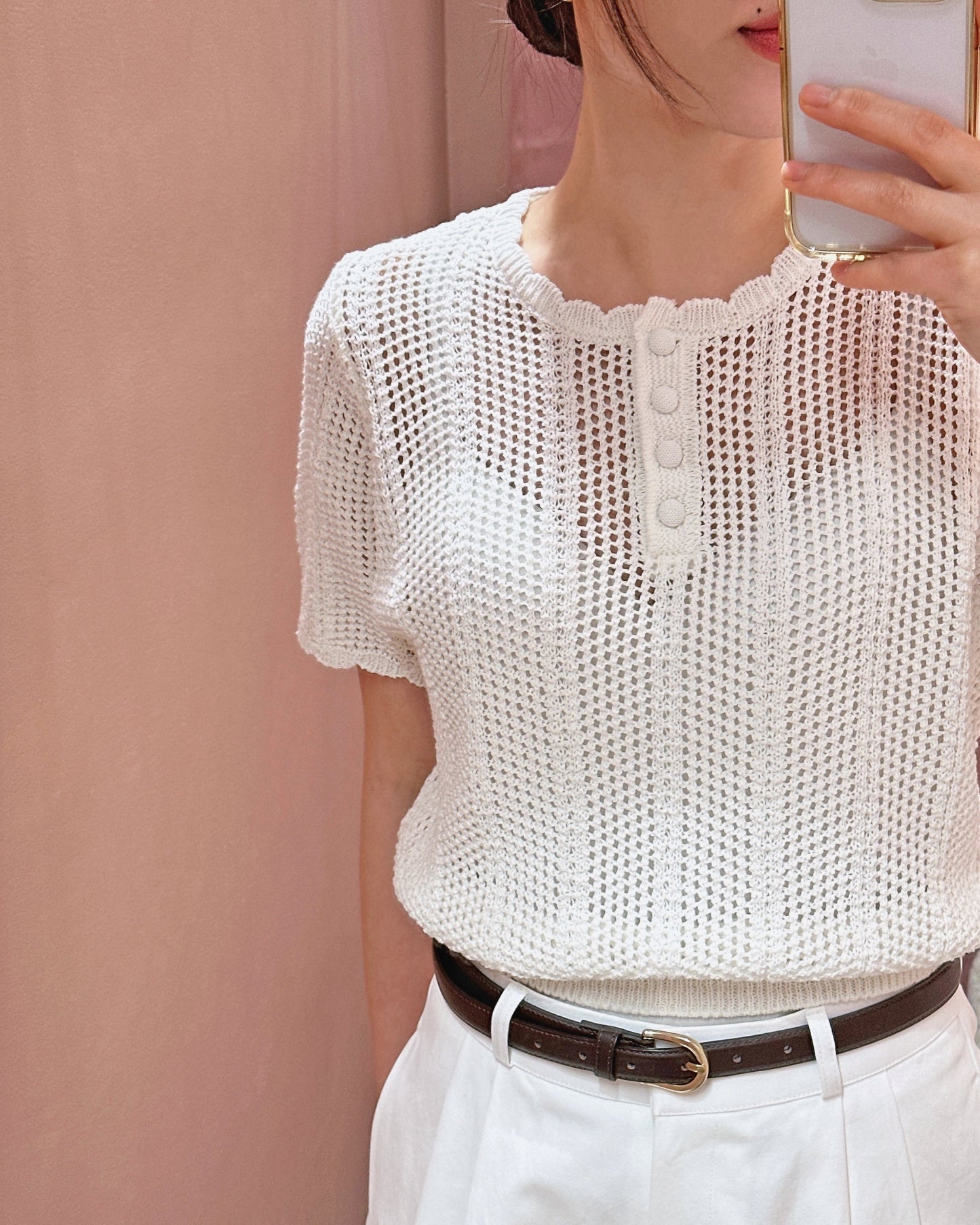 Crochet Henley Top