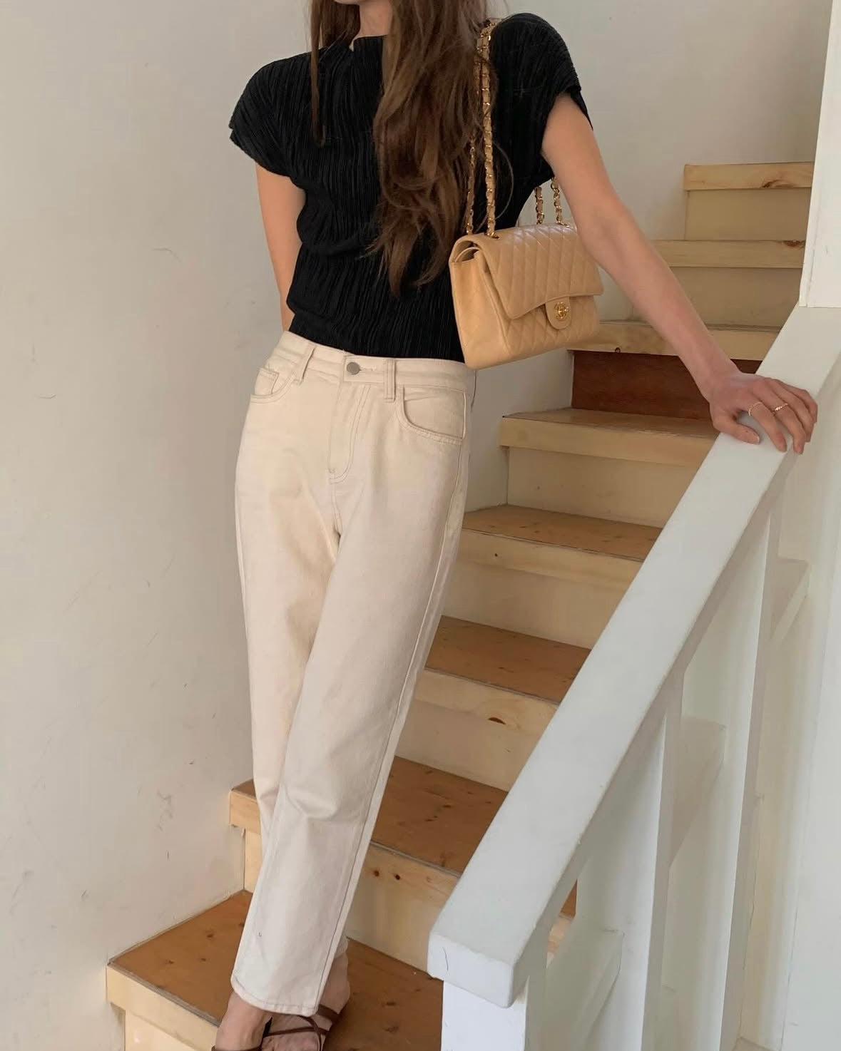 Minimal Plissé Tee