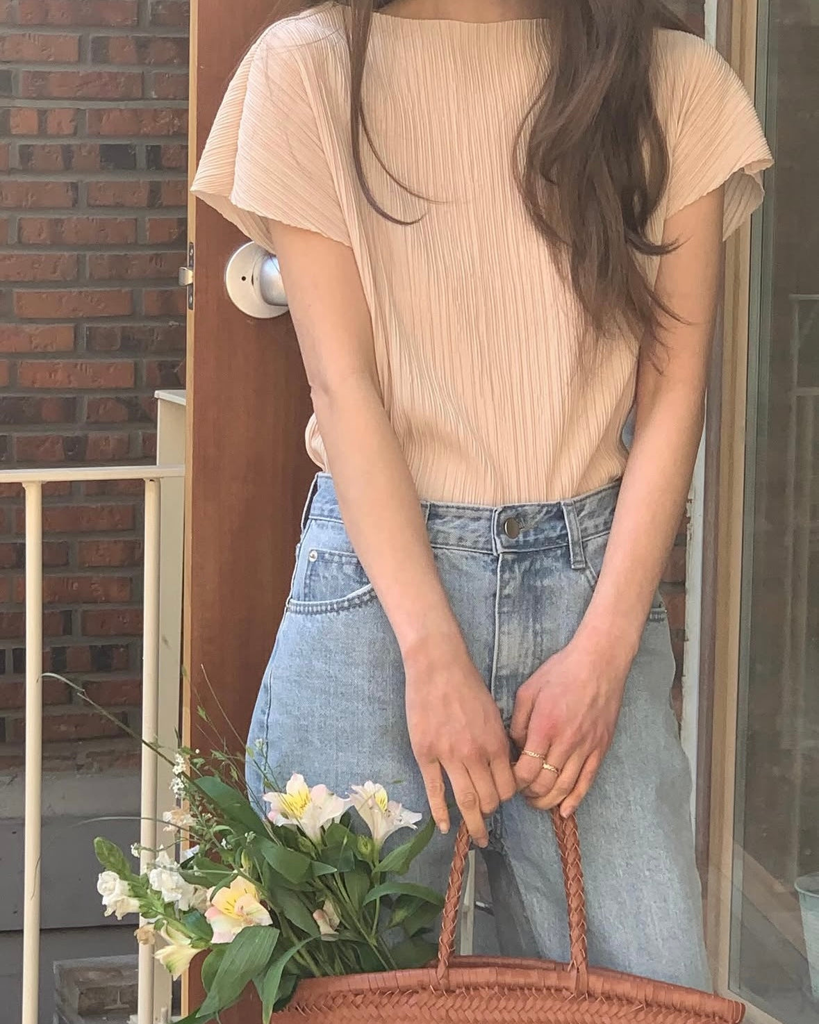 Minimal Plissé Tee