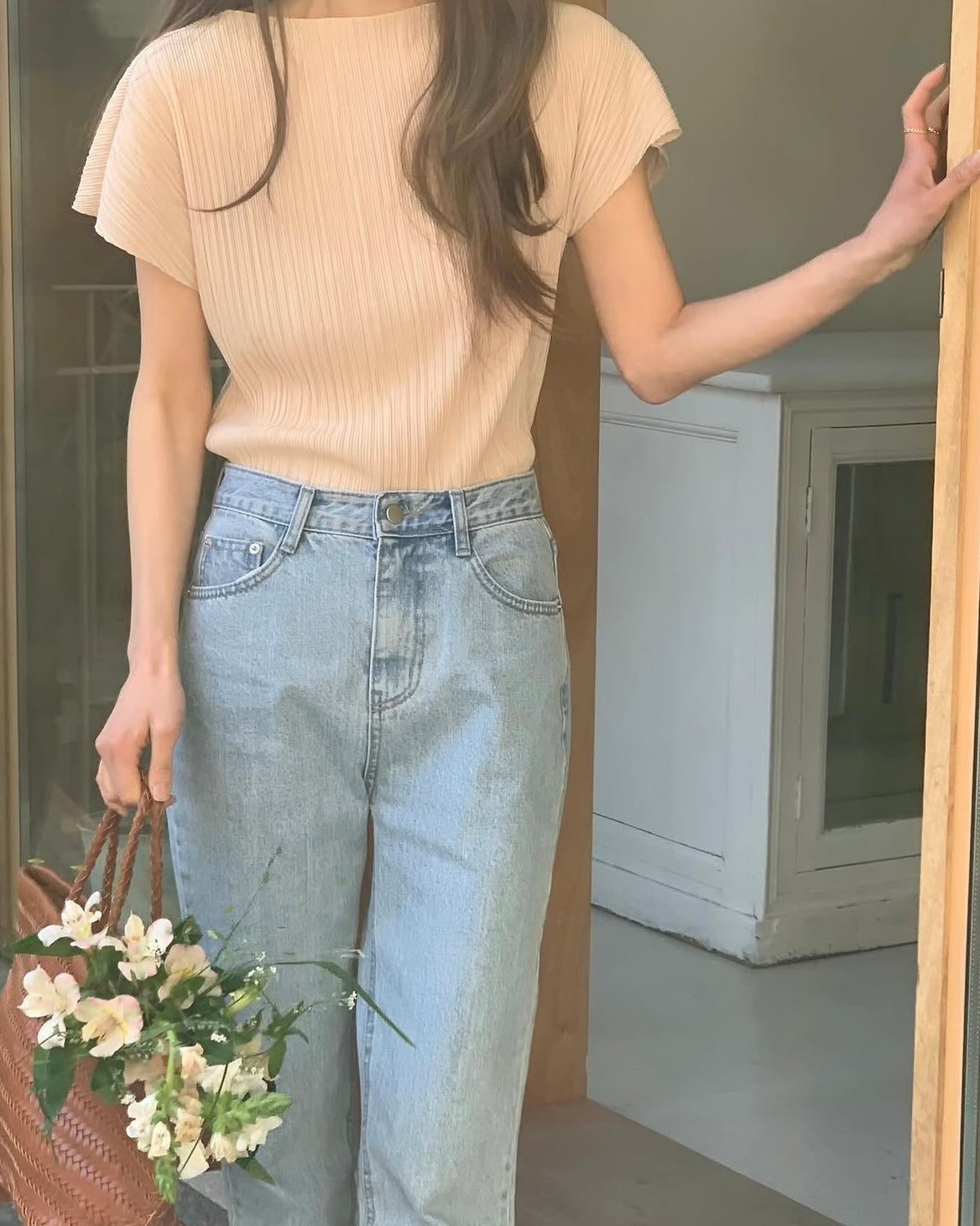 Minimal Plissé Tee