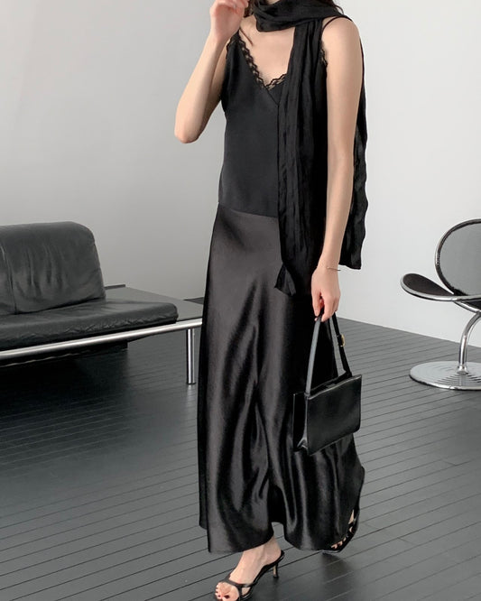 Whisper Satin Maxi Skirt