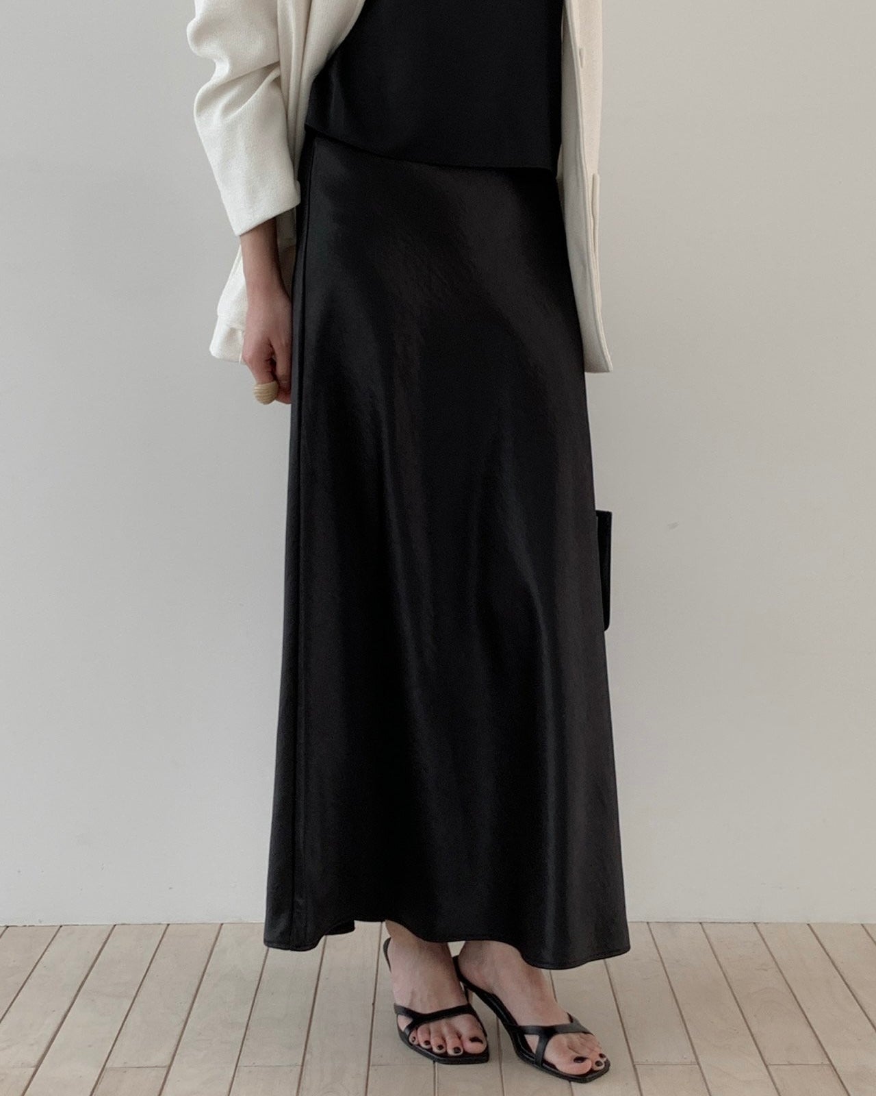 Whisper Satin Maxi Skirt