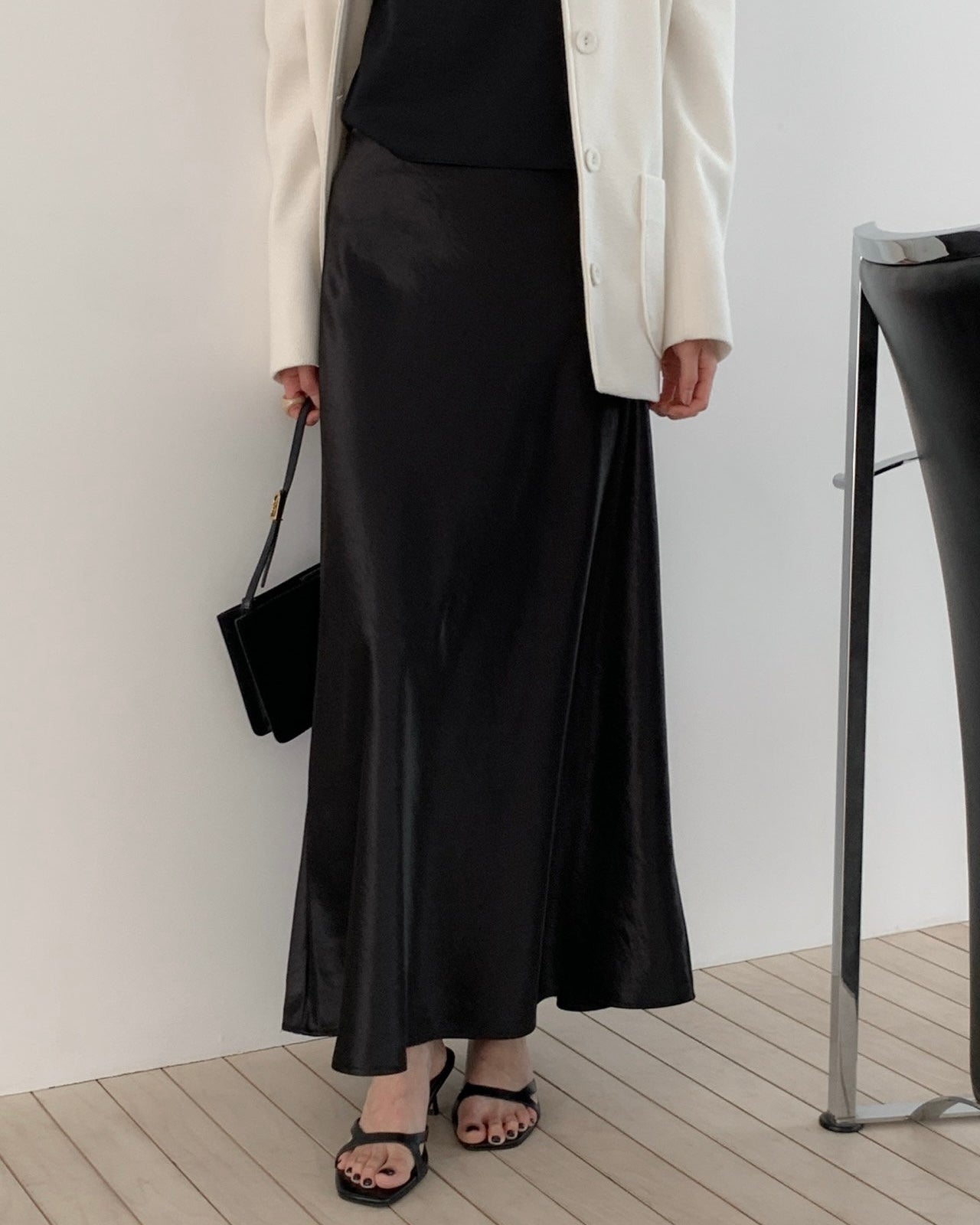 Whisper Satin Maxi Skirt