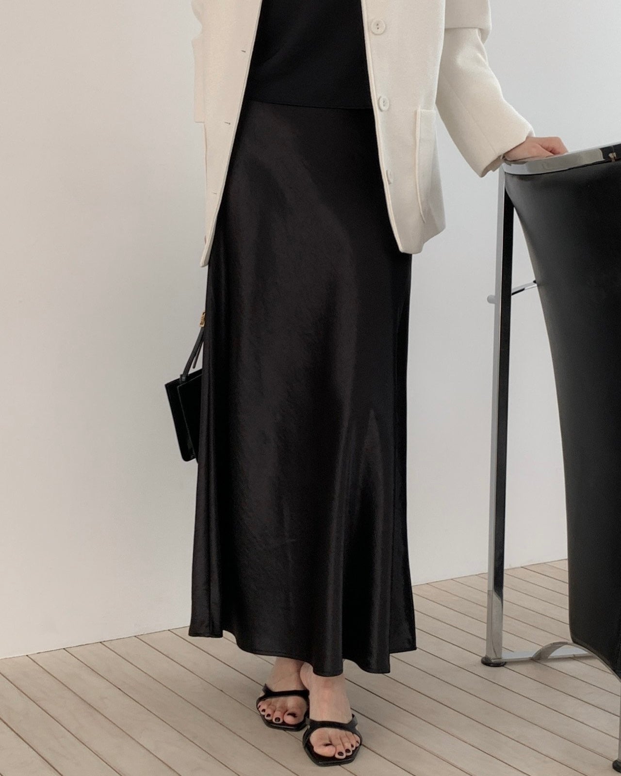 Whisper Satin Maxi Skirt