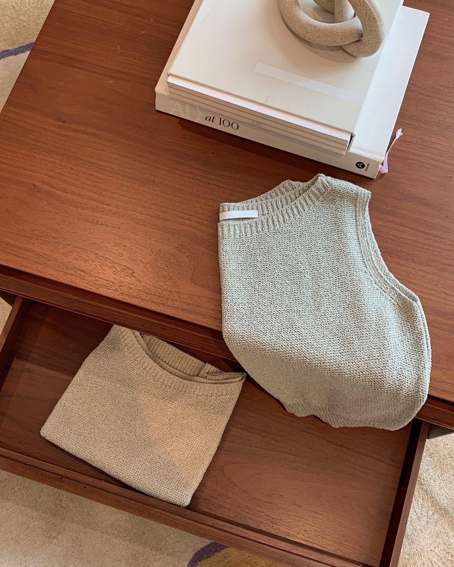 Minimal Boat Neck Knit