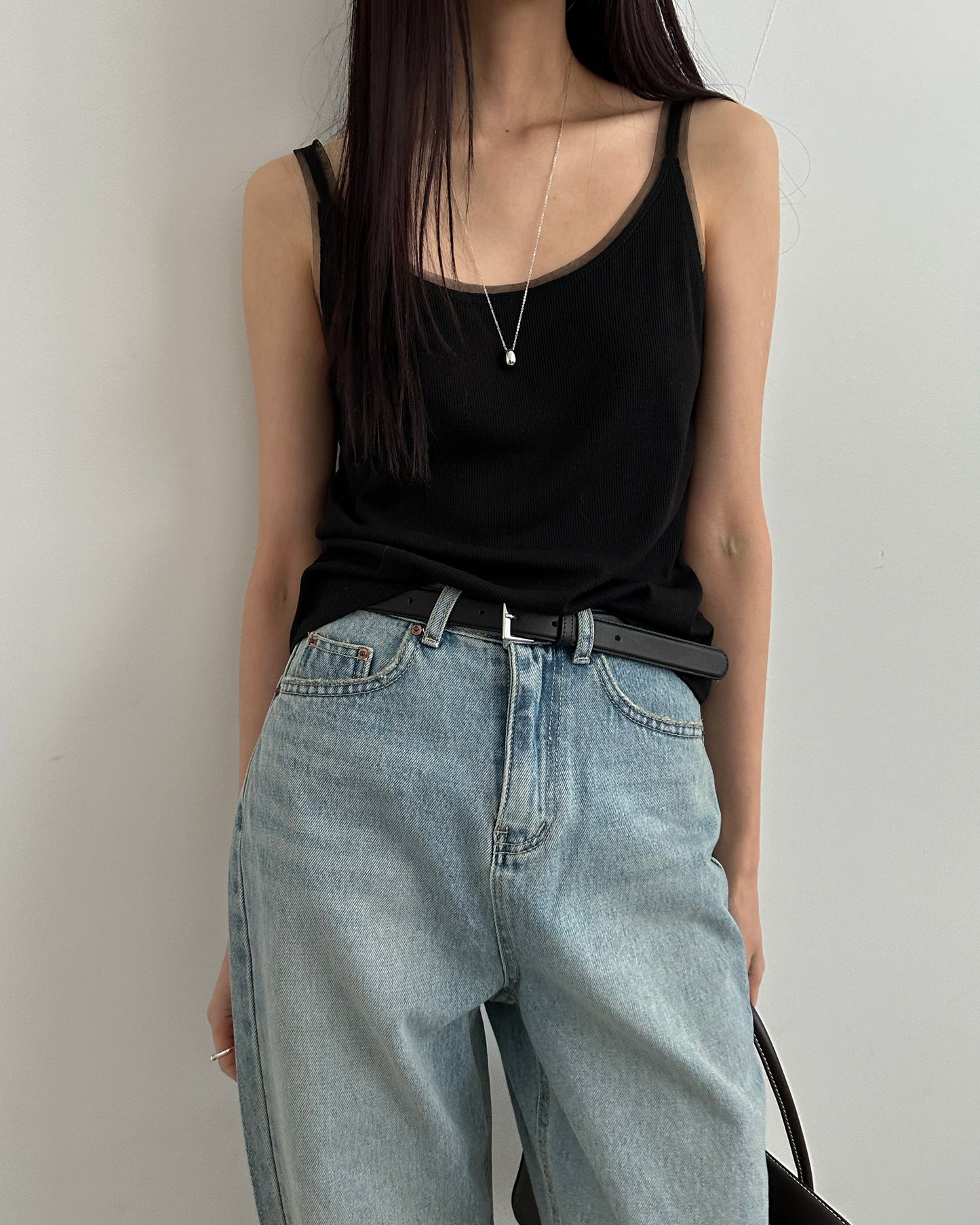 Mesh Overlay Ribbed Tank