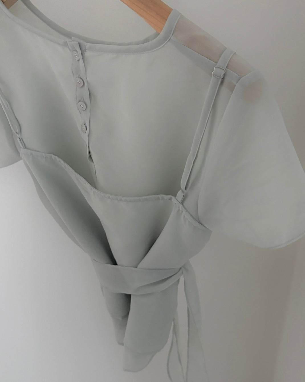 Sheer Layered Bustier Blouse