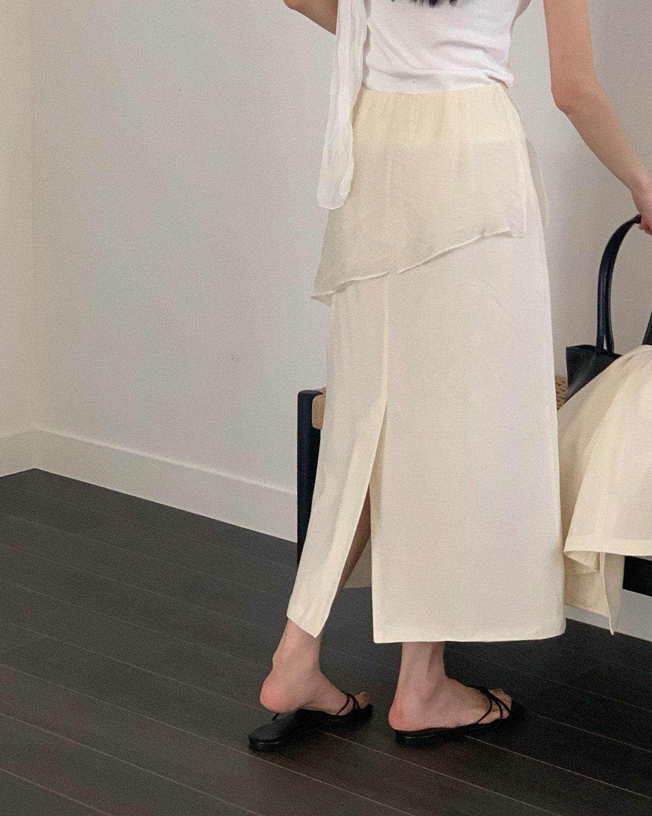 Asymmetrical Layered Skirt